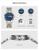Reloj Deportivo de Lujo NIBOSI Reloj de Pulsera de Cuarzo de Acero Inoxidable Función de Calendario - details 6