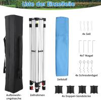 Tenta de Gazebo Instantánea de 3x3M Tu Refugio al Aire Libre Plegable con Bolsa y Sandbags - details 6