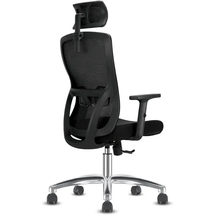 Reposabrazos, Soporte Lumbar, Silla de Oficina con Altura Regulable y Oscilación de 90 ° -120 ° , - 1