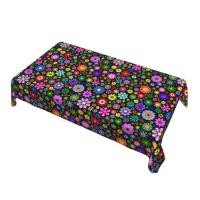 Mantel rectangular Hippie wer para fiesta, manteles impermeables para mesa de comedor, cocina, decoración del hogar - details 42
