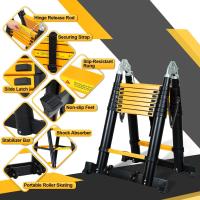 Escalera Telescópica de Aluminio Extensible, Antideslizante, Multiusos Carga de 150kg - details 48