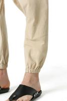 Pantalones de Lineno y Algodón para Hombres Pantalones Anchos Casuales con Cintura Baja - details 15