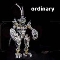 Adorno creativo rompecabezas 3D de metal bloque de construcción de alta dificultad DIY mono montaje regalo masculino - details 5