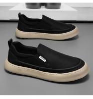 Zapatos de Lona para Hombres 2025 Nuevos Zapatillas Negras Versátiles de Moda - details 11