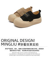 Cuero pan zapatos de las mujeres de la primavera nuevos zapatos retro de velcro de la junta plataforma casual zapatos blancos zapatos versátiles - details 8