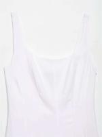 Elegante Vestido Midi Blanco sin Mangas Verano 2025 Moda Pura y Estilizada con Lazos - details 6