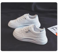 Aumento de altura zapatos pequeños blancos mujeres moda estudiante primavera 2023 nueva plataforma muffin zapatos mujeres calle - details 12