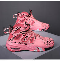 Cuero antideslizante y resistente al desgaste zapatillas de combate real versátil medio-top zapatos de baloncesto blanco y negro - details 24