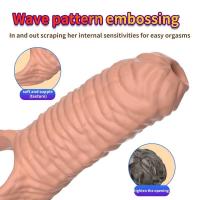 Leten Extender Condón reutilizable Retraso de la eyaculación Funda Dick Dildo masculino Juguetes sexuales para hombres Adultos 18+ Productos eróticos - details 15