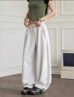 Pantalones de Sudor de Moda Vintage para Mujer Pantalones anchos y sueltos al Estilo Coreano con cremallera Ropa Deportiva Casual para Otoño 2025 - details 4