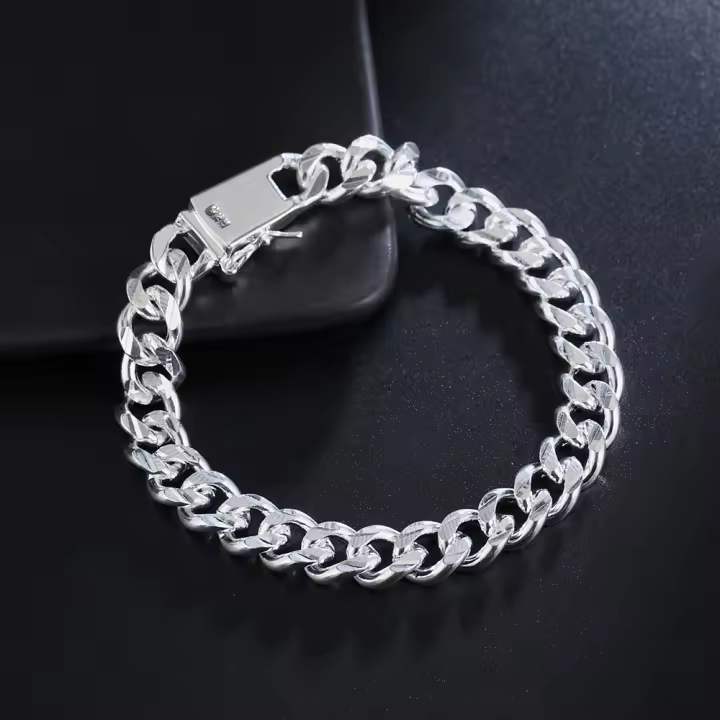 Andara-pulsera de Plata de Lei para hombre, brazalete lateral, - 1