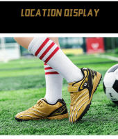 Zapatos de fútbol de césped profesional para niños de alta calidad, zapatos de fútbol antideslizantes de césped Artificial para niños, zapatos de entrenamiento deportivo - details 9