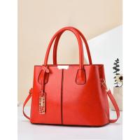 SOMY Bolsos Retro de Color sólido para mujer, elegante bolso cruzado de cuero PU, monederos de oficina y trabajo de moda - details 6