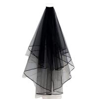Velo negro de Halloween, velo de tul de encaje nupcial, tocado para actuación de fiesta temática, accesorios para el cabello para Cosplay de Carnaval - details 0