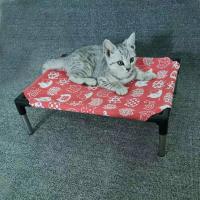 Cama elevada para gatos, hamaca para mascotas, casa transpirable, nido para gatitos, cama colgante pequeña para perros y gatos, camas de lona para dormir para mascotas - details 1