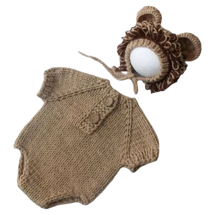 Accesorios de Fotografía de Bebé Huyu Gorros de León y Monos, Suéteres, Disfraces de Cosplay, Bailey, Disfraces de Festival - 1