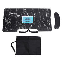 Mesa de uñas portátil con función plegable, escritorio de manicura para salón y hogar con ventilador colector de polvo y lámpara de lupa - details 1