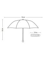 Paraguas Plegable de Viaje Ideal para Lluvia y Sol Diseño de Hoja de Plátano - details 5