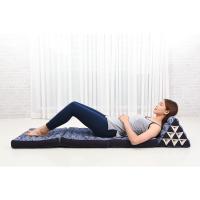 Cómodo Colchón De Suelo con Cojín De Lectura, Futón Japonés, Cama Plegable O Esterilla De Masaje Tailandés, 170 x 53 cm, Azul Claro - details 40