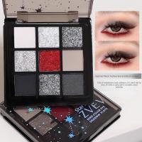 Paleta de Sombras de Ojos de Rosa Fresca Nueve Colores, Contraste Péstralo, Sombras Friables - details 9