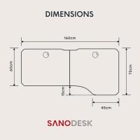 Escritorio de Oficina Elevable Motoriado 110 x 60 cm Diseño Ergonómico y Moderno con Soporte y Ventilador Fácil Instalación - details 111