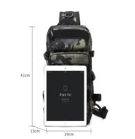Mochila táctica de camuflaje para exteriores, impermeable, para pesca, deportes, riñonera para hombre y mujer, senderismo, Camping, viajes, montar, bolsas cruzadas - details 1