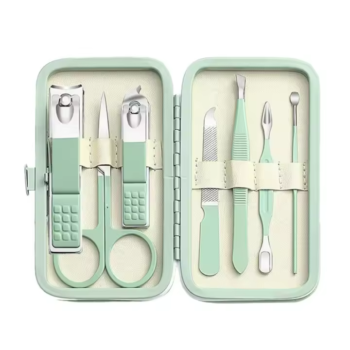 Scttomon Set de Manicura Cortauñas de Uñas para Hombres y Mujeres Equipo de Cuidado Personal Portátil con Estuche de Viaje - 1