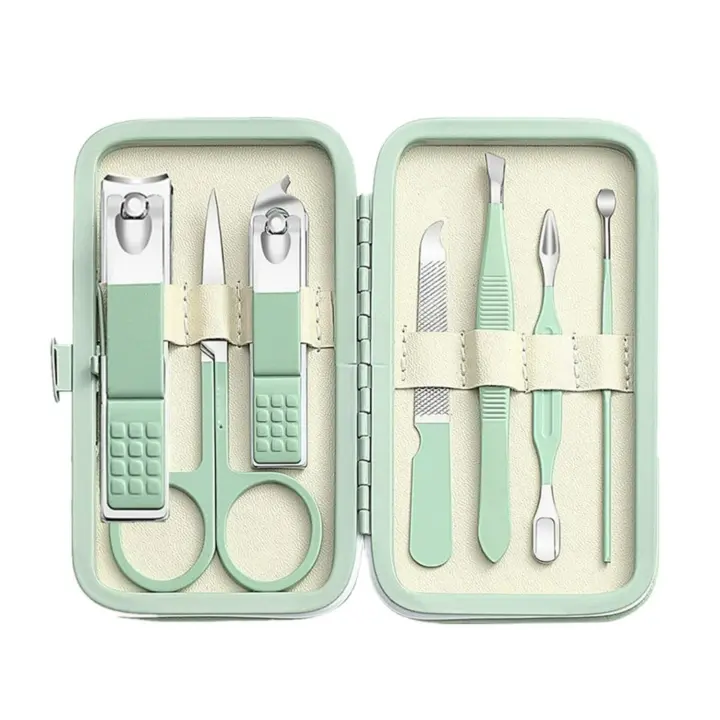 Scttomon Set de Manicura Cortauñas de Uñas para Hombres y Mujeres Equipo de Cuidado Personal Portátil con Estuche de Viaje - 1