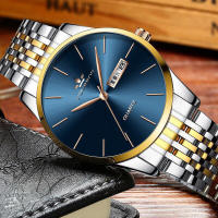 Reloj Hombre no mecánico impermeable calendario cuarzo correa de acero - details 6