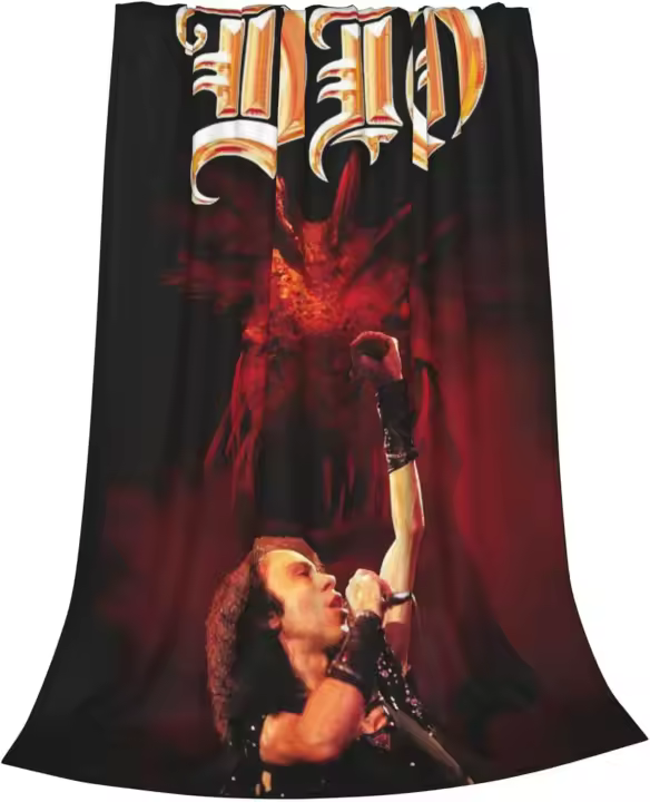 Manta de Metal Ronnie James Dio Cómoda para Couch, Cama y Sofá Cálida para Todas las Temporadas - 1