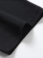 El gatito cremoso bajo el cielo estrellado 1 pieza, 100% algodón, camiseta lavada estampada, camiseta casual de temporada para hombres, camiseta de algodón de cuello redondo de manga corta, regalo de Navidad. - details 1