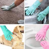 Los guantes domésticos se utilizan ampliamente para jardinería, cocina y protección de manos (rosa) - details 0