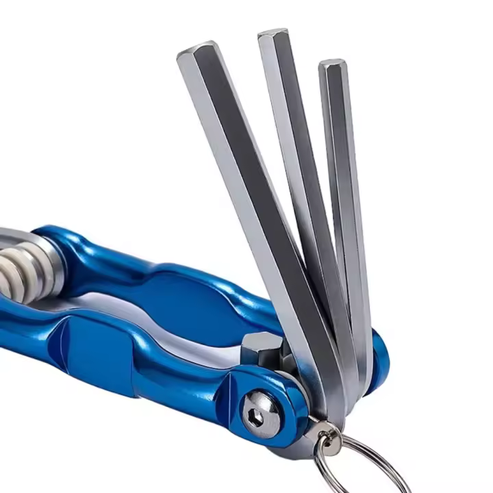 Llave hexagonal plegable portátil con mango de Metal, destornillador 8 en 1, llave Hexagonal Torx, llave hexagonal multifuncional - 1