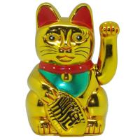 Cajero de la suerte con ondas eléctricas de 8 pulgadas, regalos de apertura de nueva tienda, decoración de gato chino, adornos artísticos de Feng Shui de la fortuna, decoración de habitación - details 9