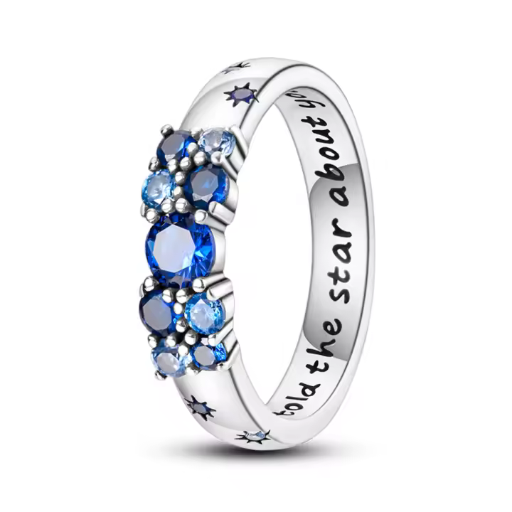 Anillo de Plata de Ley 925, anillo de corazón Rojo Elevado para Mujer, surrounded cúbica CZ, Estrella, Luna, Flor, joyería de Boda, anillos, Regalos - 1