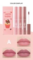 Tinte Labial Natural,Barra de Labios, conjunto de 3 esmaltes de Labios mate de terciopelo, Brillo de Labios Femenino Antiadherente, Color Nude - details 4