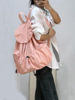 Mochila de moda Práctico diseño de cordón de gran capacidad Nicho casual y liviano hombres y mujeres pueden llevar mochila de tela lavada - details 21