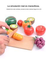 Juego realista de cortar frutas, juguetes divertidos y educativos, juegos de imitación para niños de 2 a 5 años, simulación de corte de verduras ¡divertido! - details 14