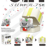Caja de regalo de la serie de mascotas para niños y adultos, bloques de construcción, juguetes ensamblados DIY, juguetes de animales, regalos de cumpleaños y Navidad para Decoración - details 9
