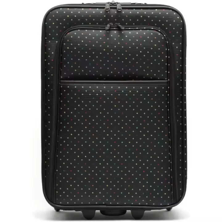 Maleta de Tela Grande de Viaje estri Negro Unisex - Equipaje Blando semirrígido de 80L 68 X 45 X 25 cm de 4 Ruedas - 1