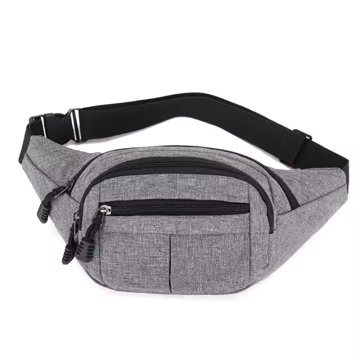Bolso impermeable para deportes al aire libre para hombre, riñonera cruzada de lona, riñonera, bolso de viaje de moda. - 1