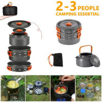 Juego de Olla de Camping de Aluminio Portátil No Pegajosa para Exteriores Funda de Olla para Senderismo Barbacoa Picnic - details 3