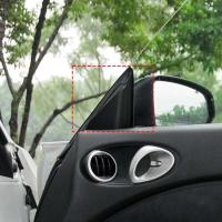 Utilizado para Nissan 370Z 2009-2020 pegatinas decorativas de pilar triangular interior delantero, decoración del pilar A del coche, patrón de fibra de carbono - details 6
