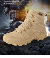 Zapatos de senderismo para hombre, zapatillas tácticas de cuero de gamuza, resistentes al desgaste, senderismo, caza - details 5