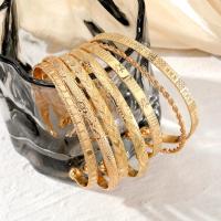 7 unids/set de pulseras Punk de Color dorado para mujer, ropa de calle, estampado de corazón gótico, diseño de Metal, brazalete abierto, regalos de joyería 2025 - details 5