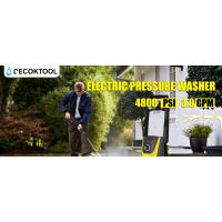 DECOKTOOL Lavadora eléctrica, 4800PSI Max 3.0 GPM de potencia con manguera de 20 pies, cable de 35 pies, 4 boquillas Cañón de espuma Lavadora de alta presión para - details 0