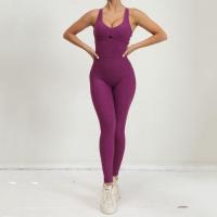 Mallas deportivas ahuecadas plisadas para otoño e invierno, conjunto de mono de Yoga, Leggings deportivos sin espalda que se abrazan al cuerpo, nuevo - details 13