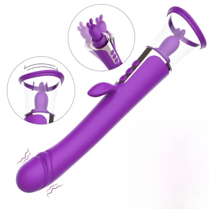 Nuevo Vibrador Masturbador Femenino Vibrador Autocalentamiento Chupar Lengua Licker Aparato De Empuje - 1