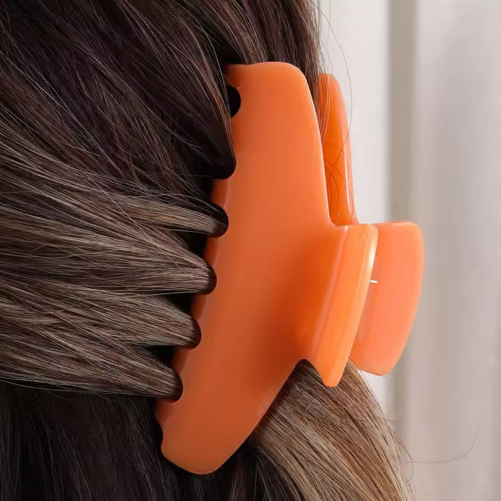 Pinza para el pelo de acetato duradero, pinzas para el pelo de color sólido, accesorios para el cabello de moda para mujeres y niñas. - 1