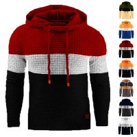 Suéter de Jacquard cálido de invierno para hombre, Sudadera con capucha de manga larga, sudaderas con capucha delgadas de otoño para hombre - details 1